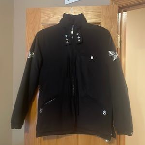 Bogner Suede like Fringe crystal coat Jacket